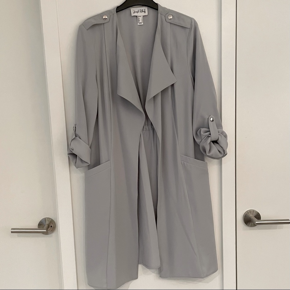 Joseph Ribkoff Light Gray Trench Coat